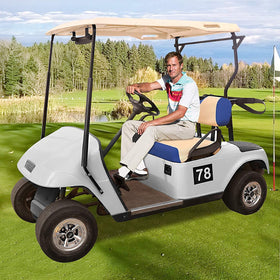 10L0L beige blue color option on golf cart seats