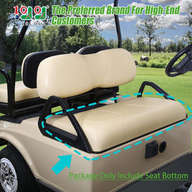 10L0L beige front seat bottom cushion restores the original Club Car DS look.