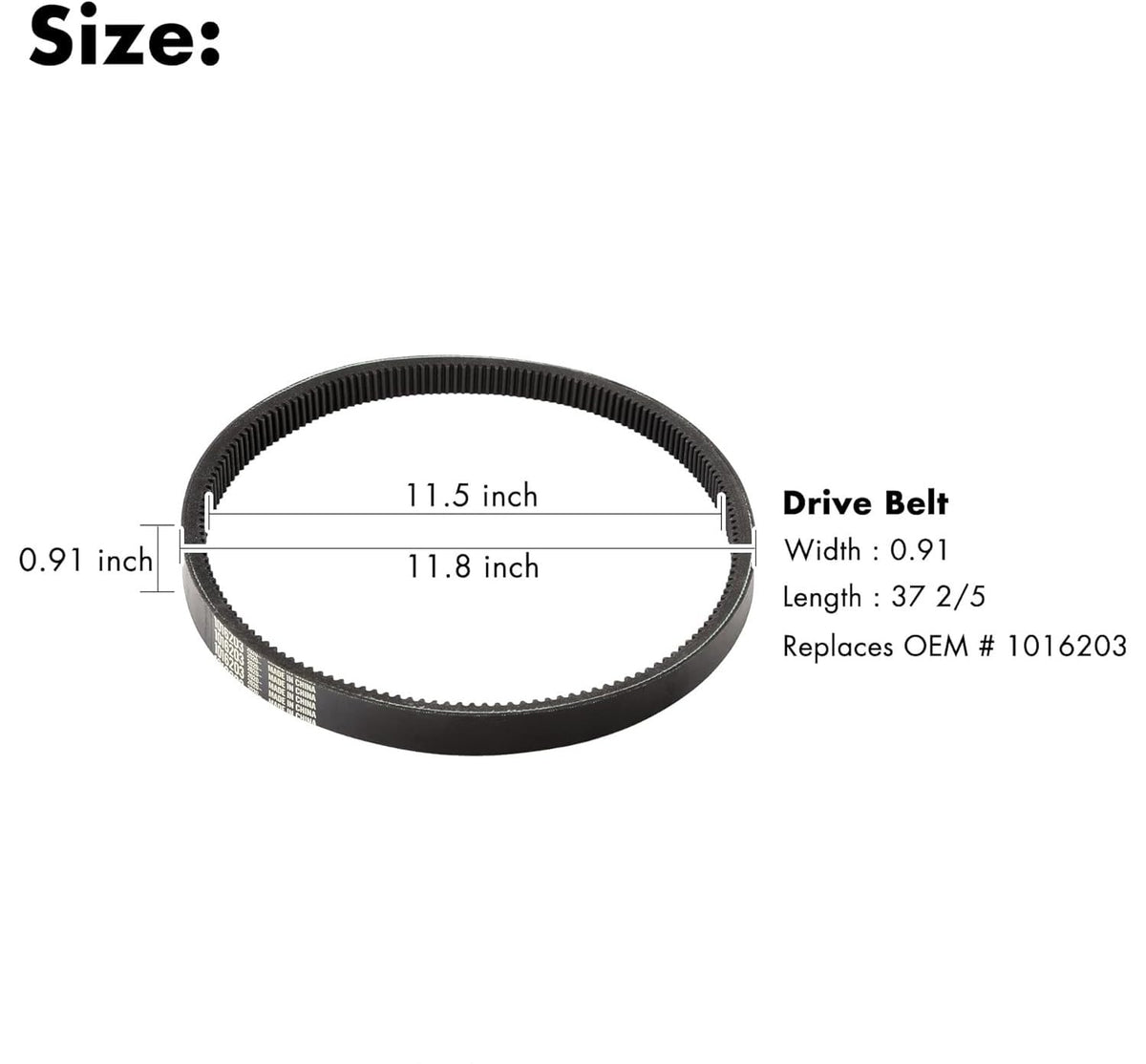 10L0L Belt packaging shown for simple DIY installation.