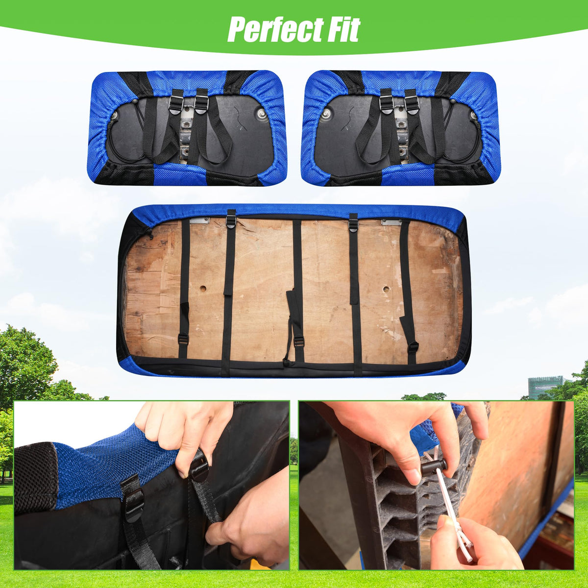 Black and blue mesh interior upgrade adds sporty style