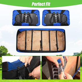 Black and blue mesh interior upgrade adds sporty style