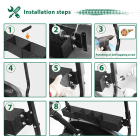 10L0L Black Front Basket with Club Car Tempo fit maximizes space