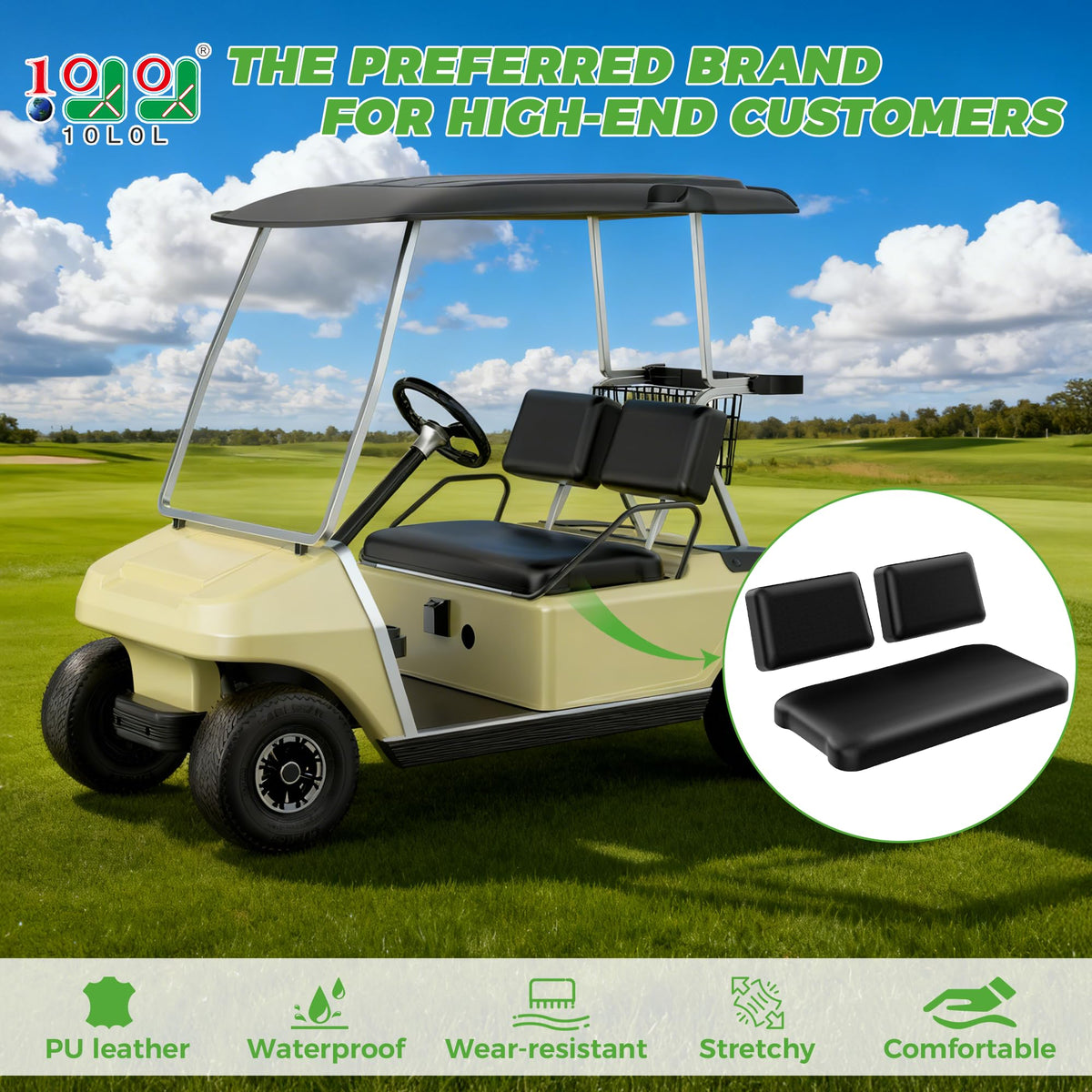 10L0L black microfiber leather seat cover boosts style while guarding against wear
