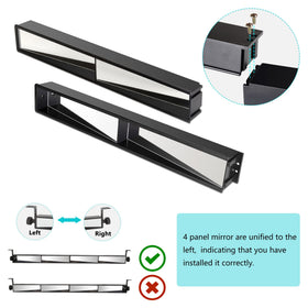10L0L black powder-coated brackets resist rust for long-term installation.