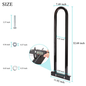 10L0L black powder-coated metal construction for rugged durability