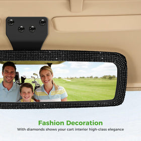 10L0L universal-fit mirror with rhinestones catches sun from every angle for enhanced style