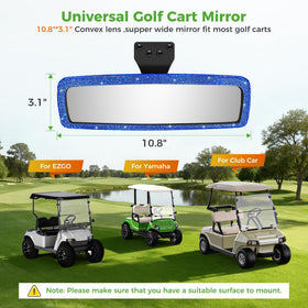 Universal-fit design suitable for EZGO, Club Car, Yamaha carts.