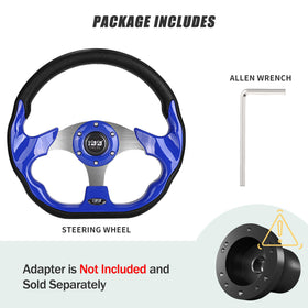 10L0L blue and black design complements most golf carts.