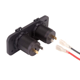 10L0L blue LED charging indicator shows charging status at night.