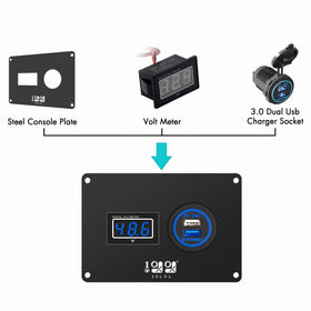 10L0L Blue LED voltage display helps monitor voltage at a glance.