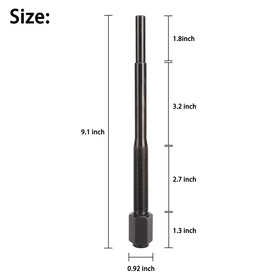 Close-up of durable puller bolt construction