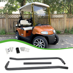 Three-bracket kit helps shield passengers from sun and weather.