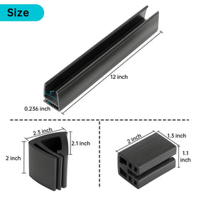 10L0L bottom clip anchors windshield base for solid mounting