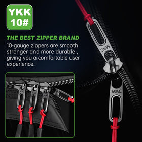 10L0L bottom strap system secures the enclosure against wind and rain.