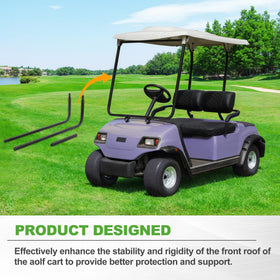 10L0L bracket keeps golf cart top steady in windy conditions.