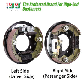 10L0L brake assembly for EZGO TXT PDS, right side view for quick replacement