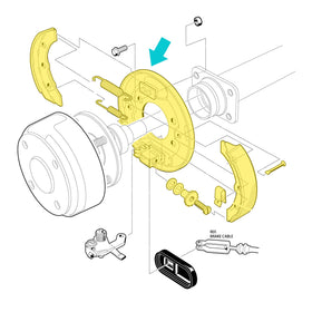 10L0L brake assembly Yamaha 1982-2006 offers durable compatibility.