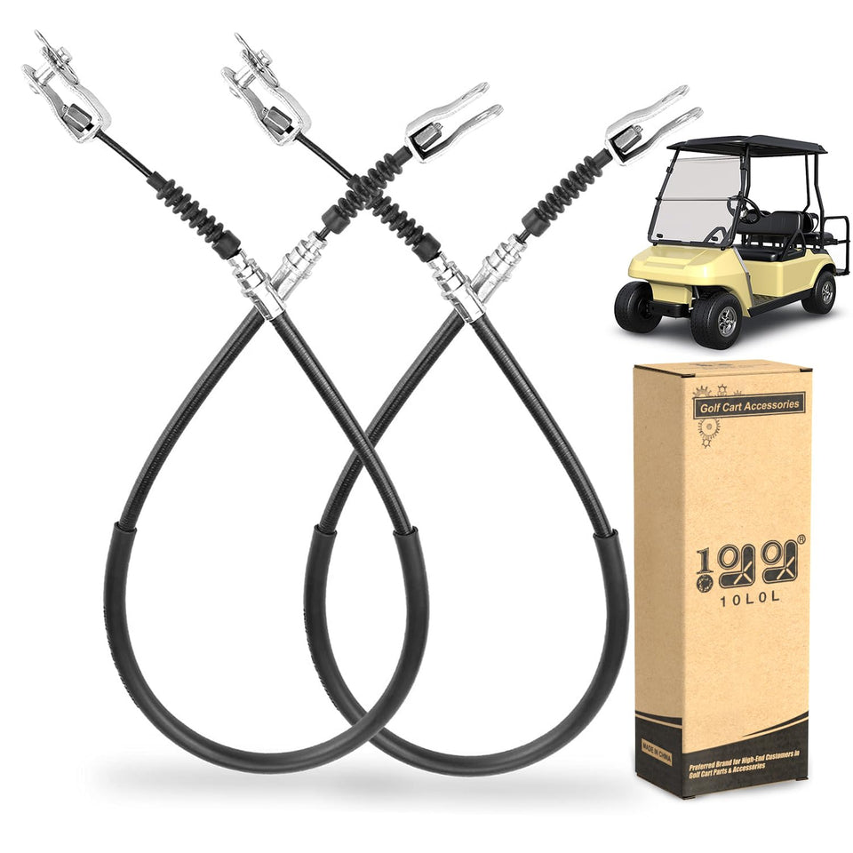 10L0L brake cable driver side view, ready to replace worn lines for smooth braking