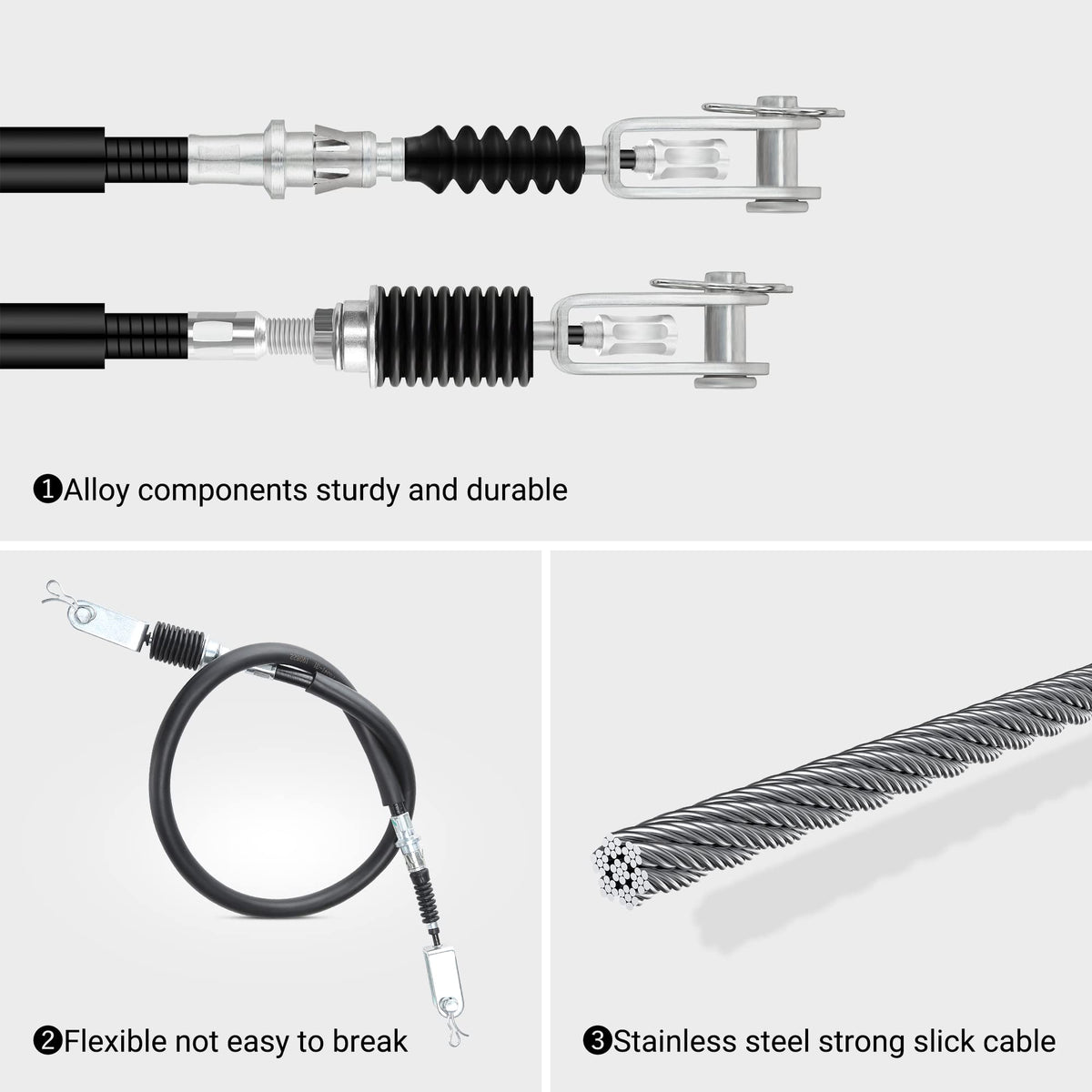 Durability-tested 10L0L brake cable suitable for outdoor use on G29