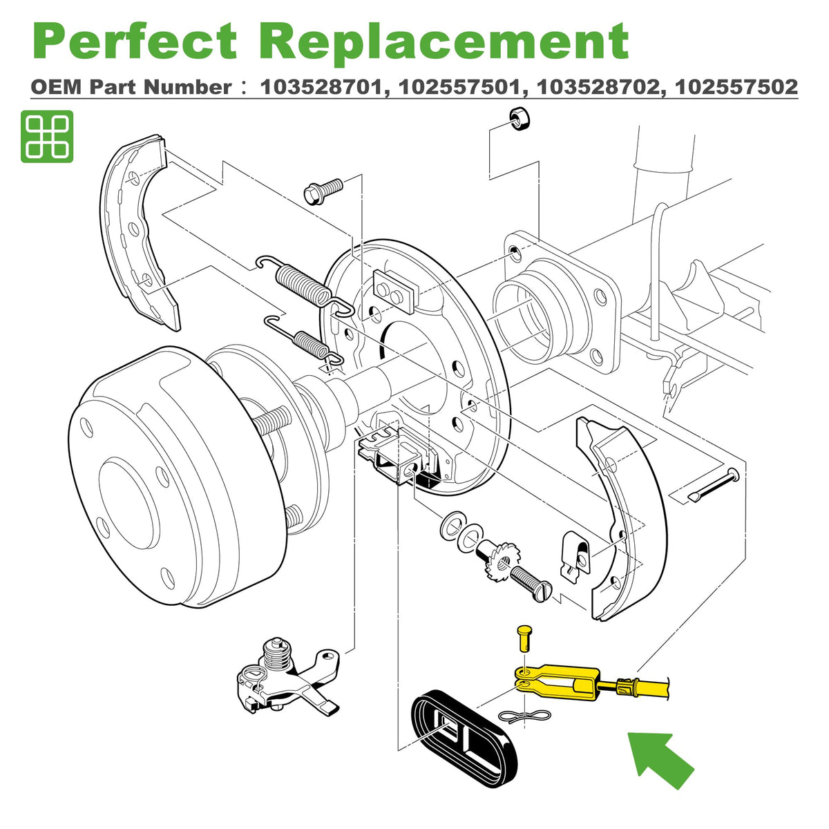 10L0L brake cable pair with durable metal construction for lasting performance