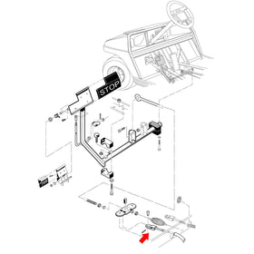10L0L brake cable installed on golf cart for improved performance