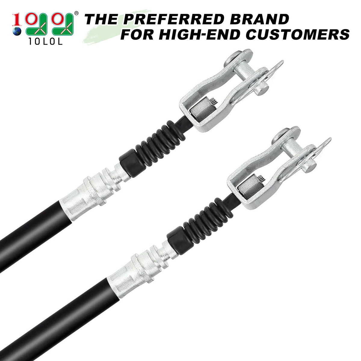 10L0L brake cable passenger side close-up for reliable stopping and durability