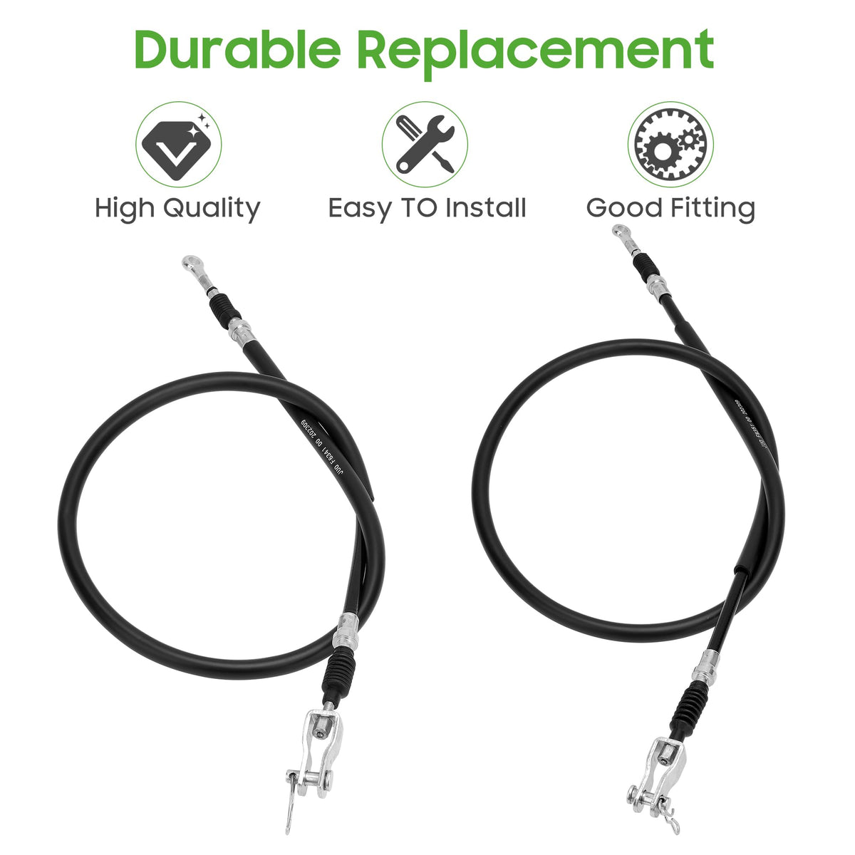 10L0L packaging image showing ready-to-install brake cable set for easy replacement.