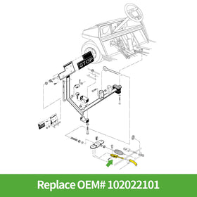 10L0L brake cables demo on Club Car DS – smooth operation