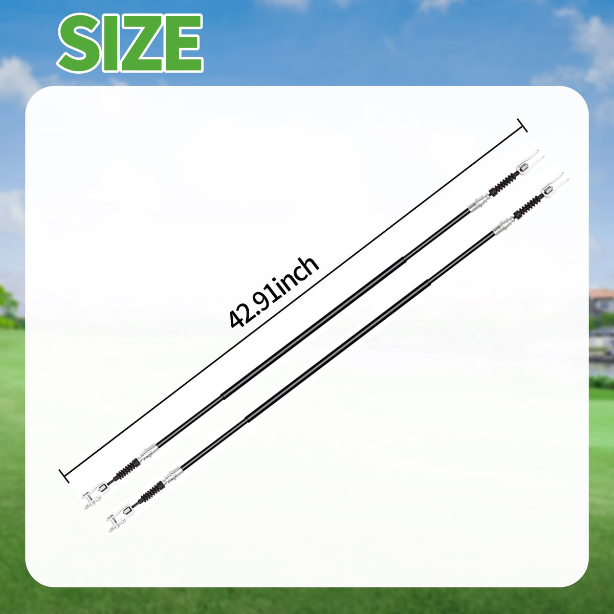 10L0L brake cables are easy to install on Club Car DS models.