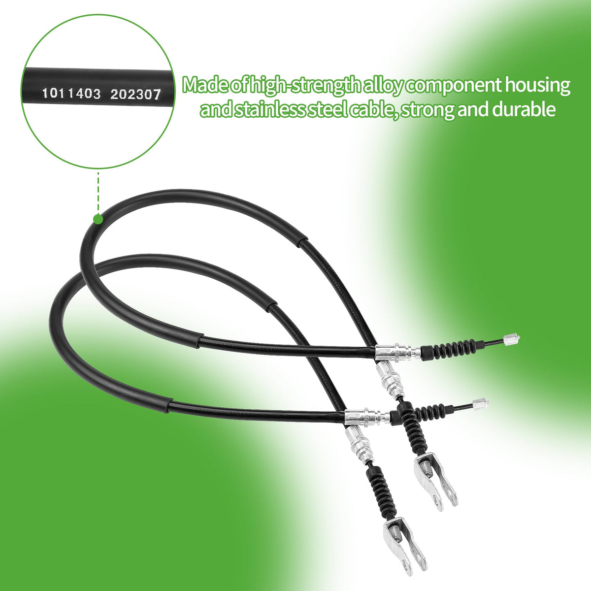10L0L stainless steel core cables provide crisp braking response.