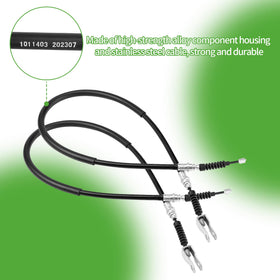 10L0L stainless steel core cables provide crisp braking response.
