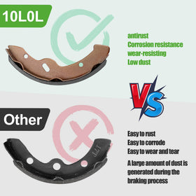 10L0L brake drum and shoes pack highlighting durable components for long-lasting service.