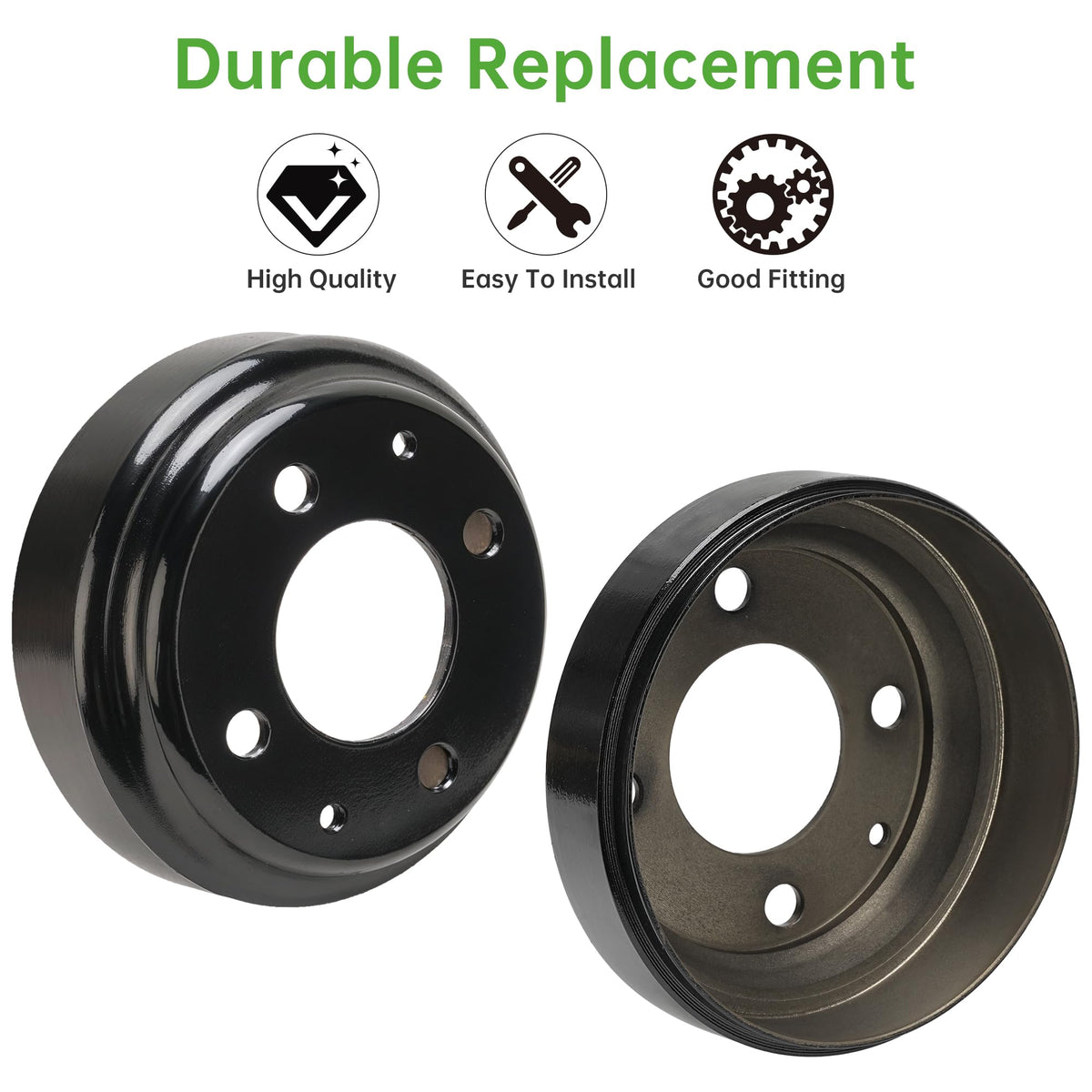 10L0L split brake drum close-up highlighting durability and strength