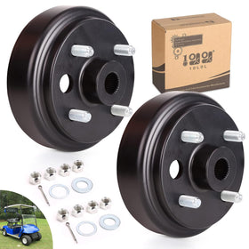 10L0L brake drum for EZGO 21807G1 with 1-inch hole for reliable braking.
