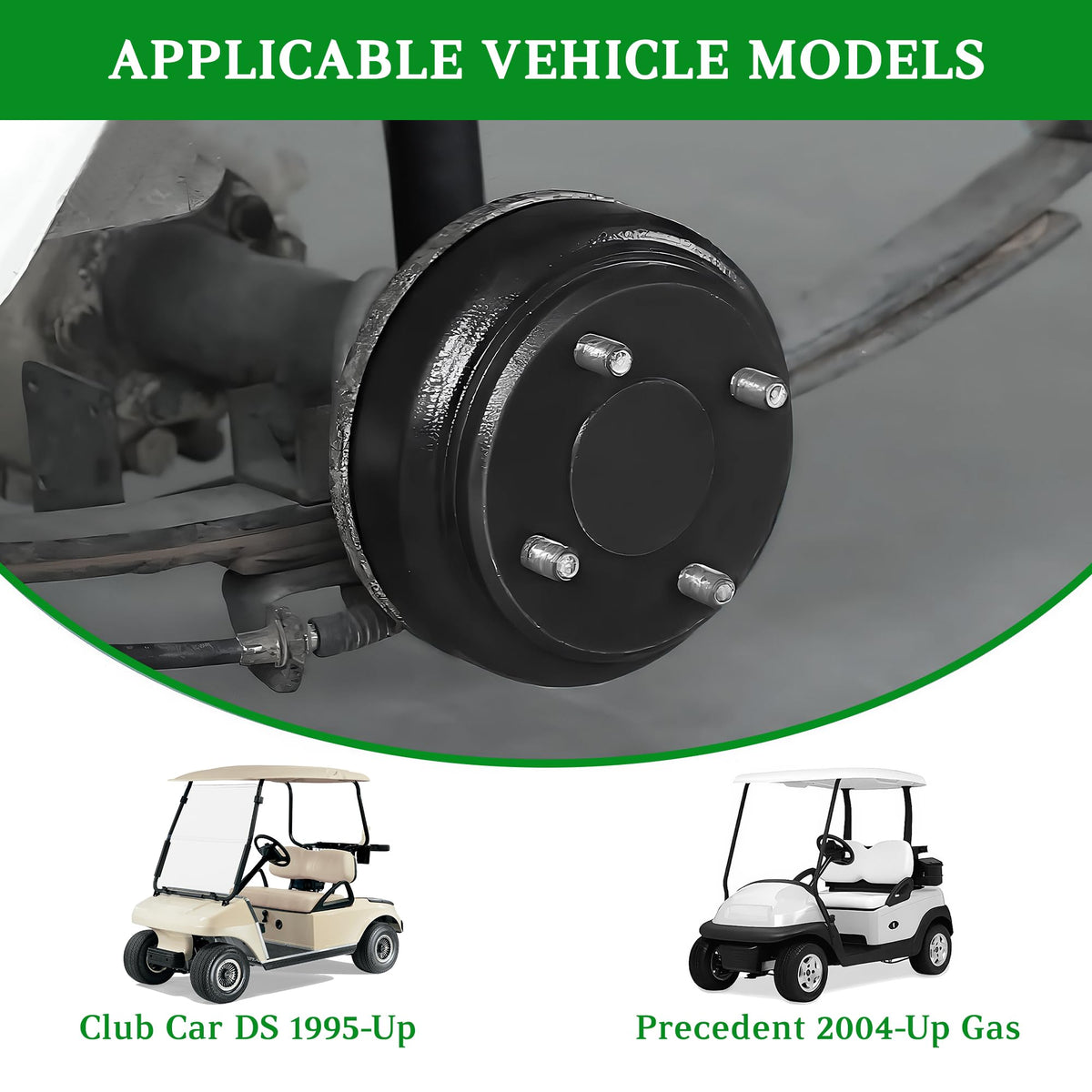 10L0L Brake Drum Hub cast-iron construction resists heat and wear
