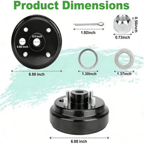 10L0L brake drum large-hole EZGO TXT 4-cycle compatibility for easy replacement