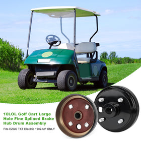 10L0L anti-corrosion coated brake drum for EZGO carts extending lifespan