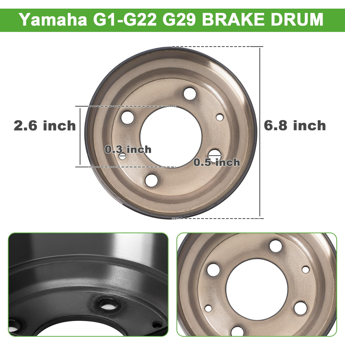 10L0L brake drum for Villager 8 rear braking drum