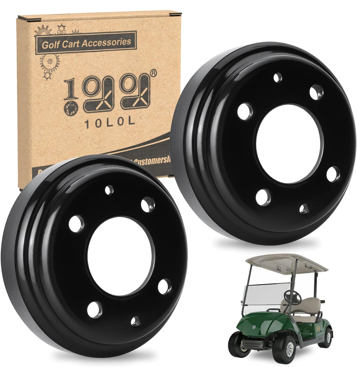 10L0L brake drum for Yamaha G1 rear component enabling stable braking