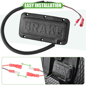 10L0L brake light switch installed at the brake pedal for quick setup