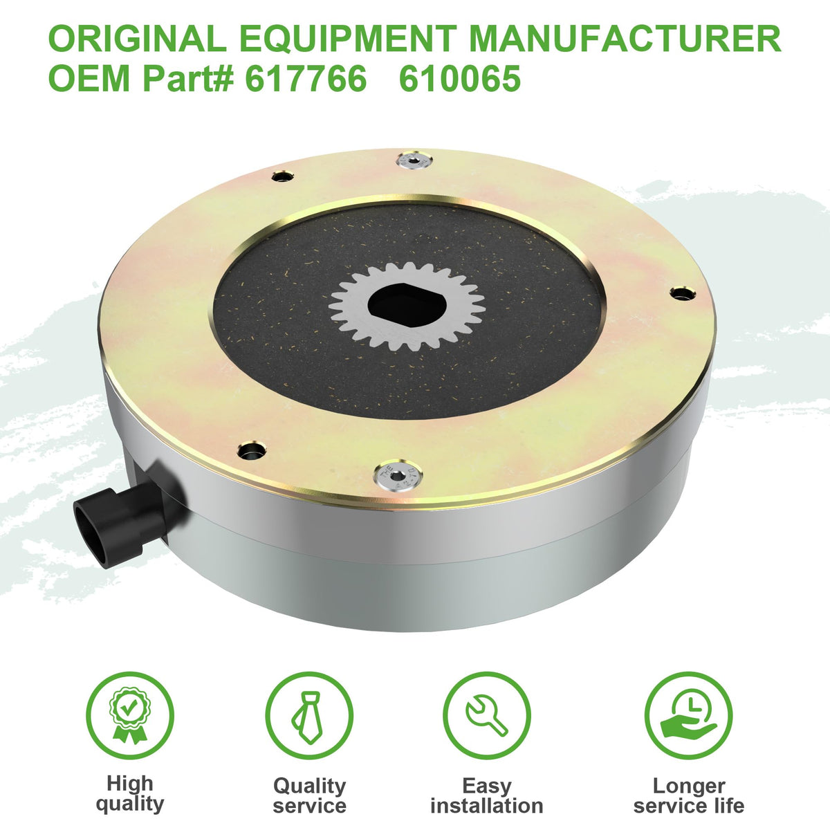 10L0L brake motor coil closeup emphasizing heat dissipation design
