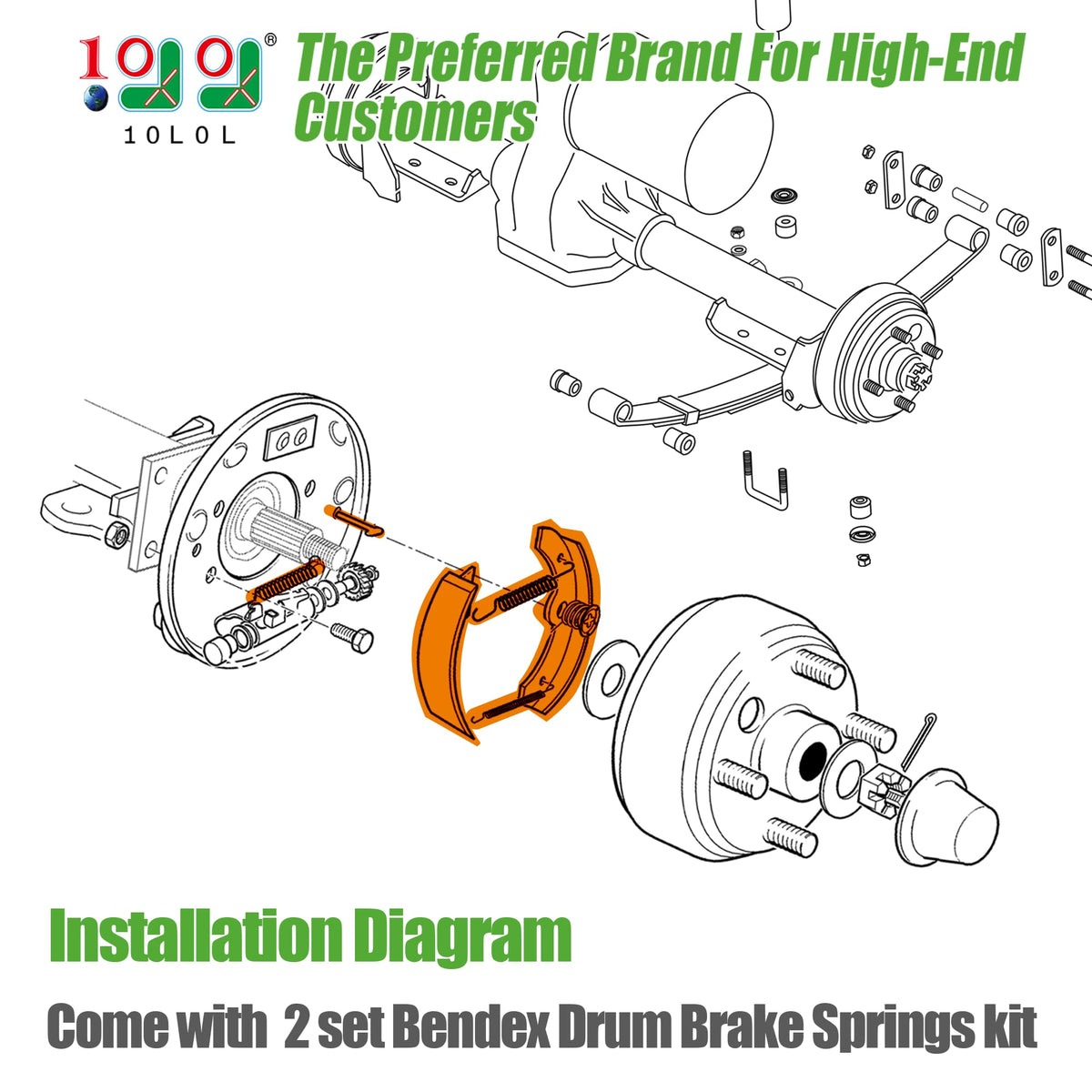 10l0l brake pads for Yamaha fit, improved braking response
