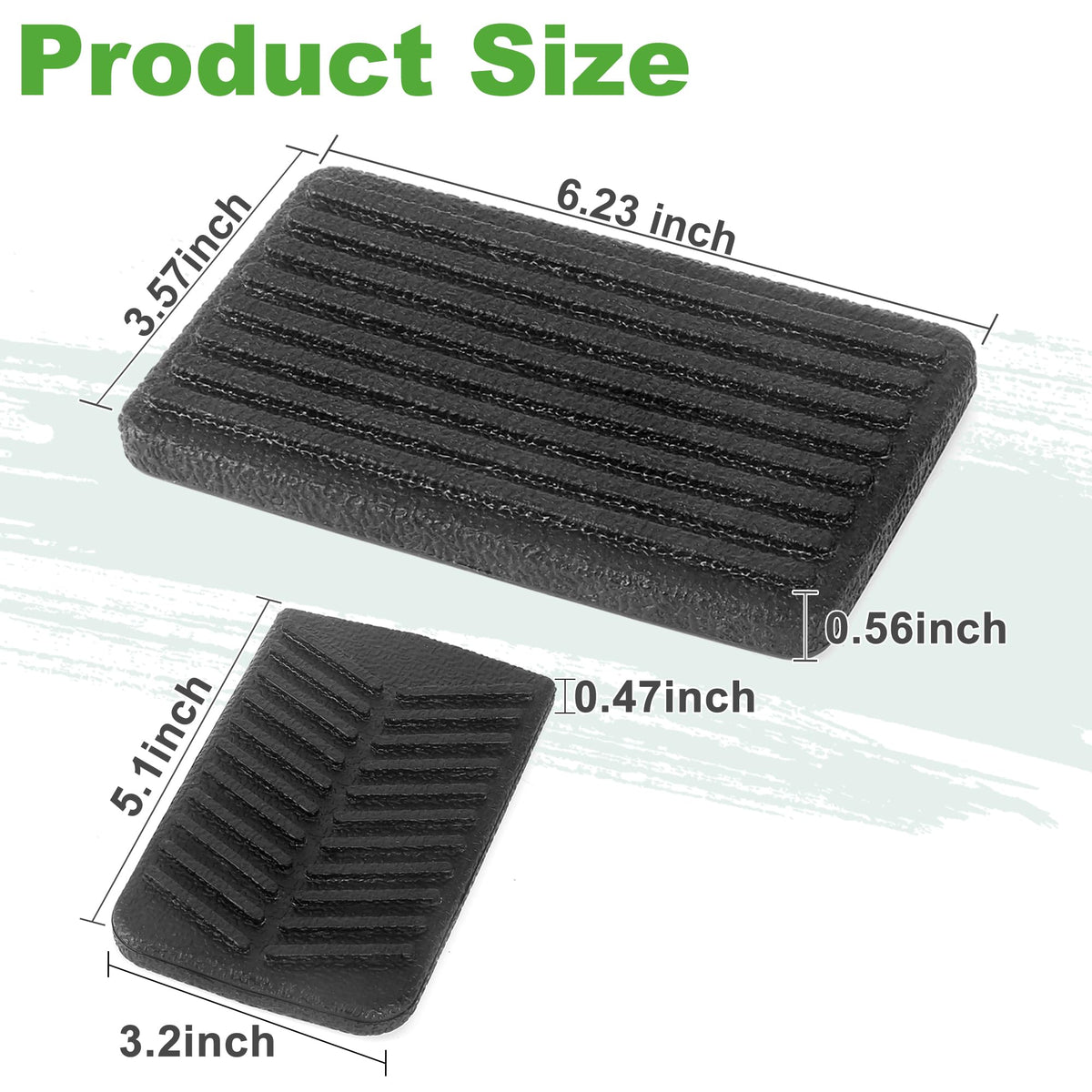 10L0L brake pedal pad EZGO RXV boosts grip in wet conditions.