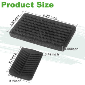 10L0L brake pedal pad EZGO RXV boosts grip in wet conditions.