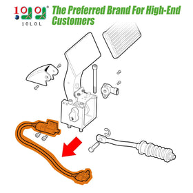 10L0L brake pedal switch for EZGO RXV provides reliable braking signal for consistent stopping.