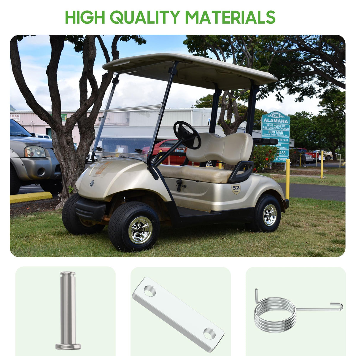 10L0L brake pin ensures reliable linkage on golf carts.