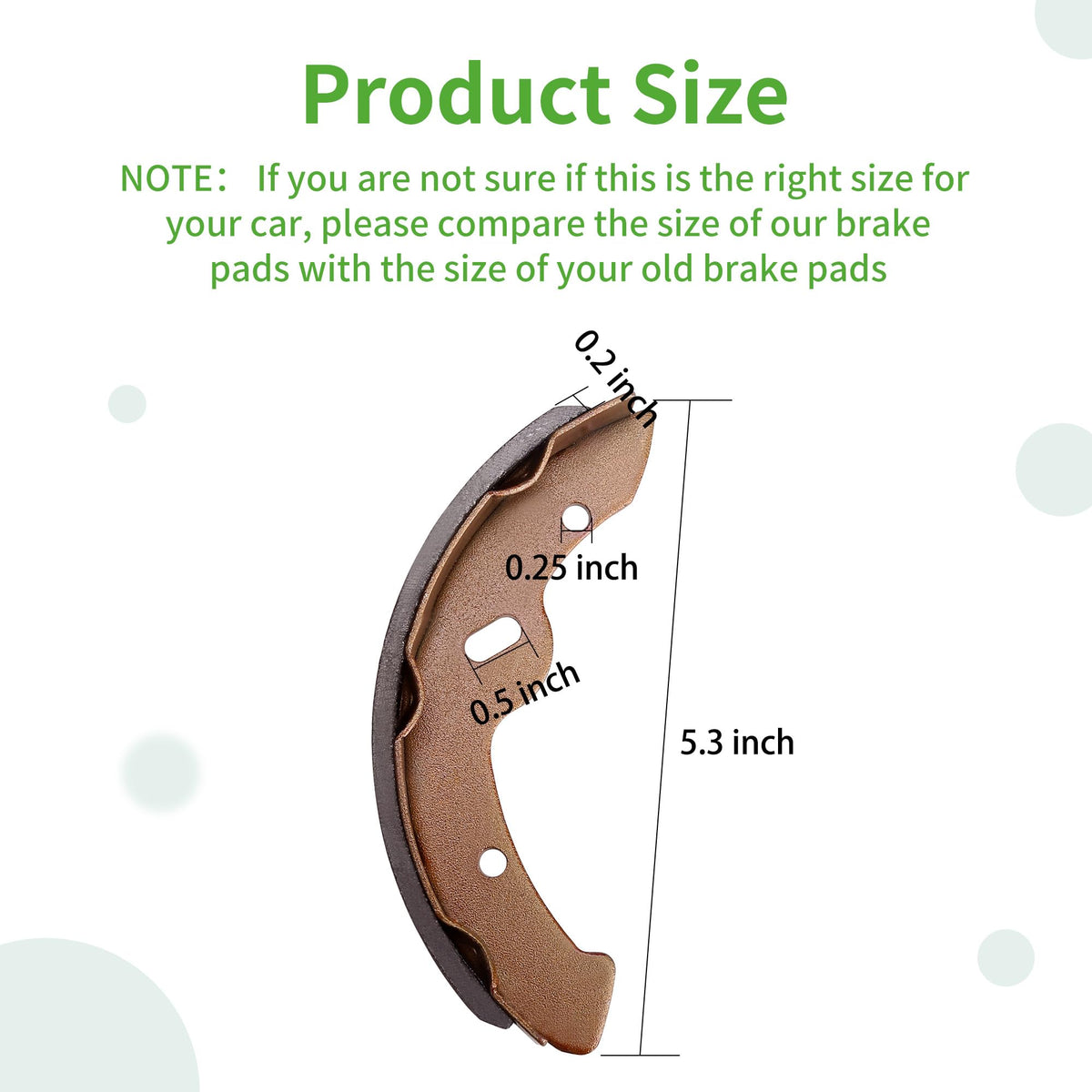 10L0L brake shoes close-up, showing durable construction and precise fit.