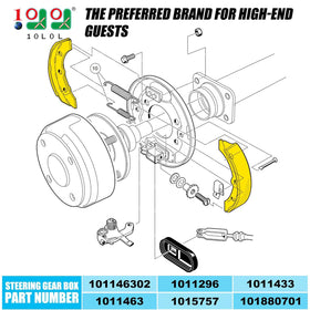 10L0L brake shoes for Club Car DS Carryall 1981–1994 ready for reliable braking