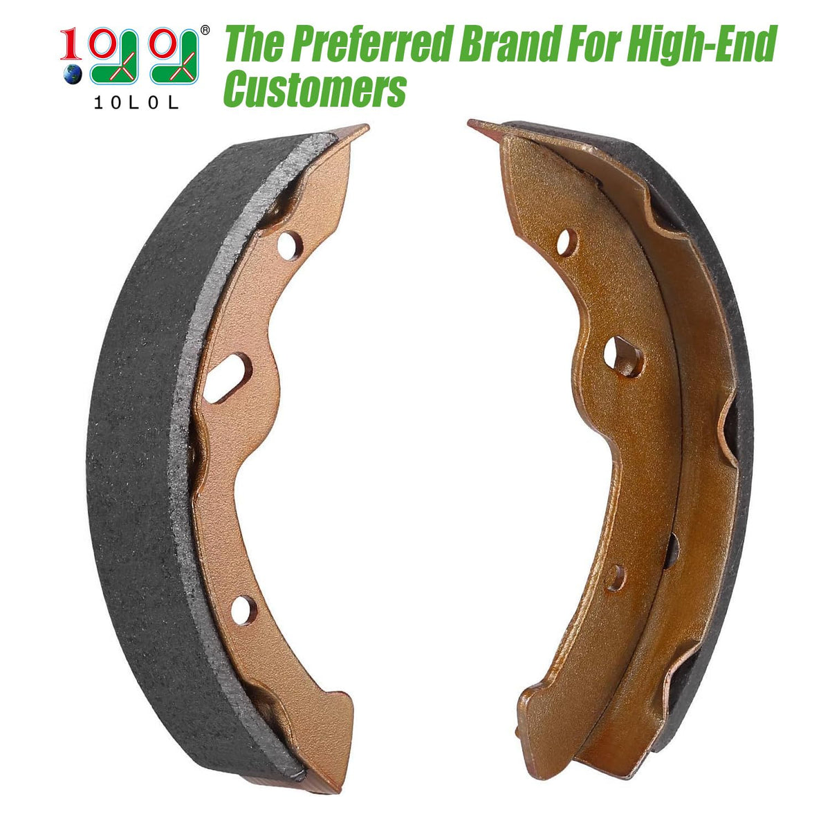10L0L brake shoes for EZGO RXV gas assembly offer durable wear resistance