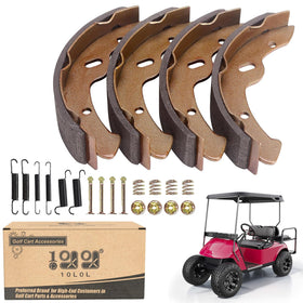 10L0L brake shoes for EZGO TXT assembly improve stopping reliability